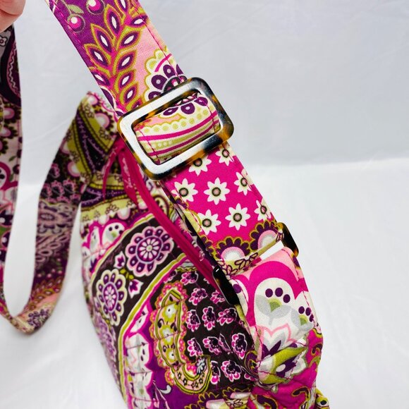Vera Bradley Floral Quilted Crossbody Bag With Adjustable Strap Paisley Pattern - Picture 5 of 16